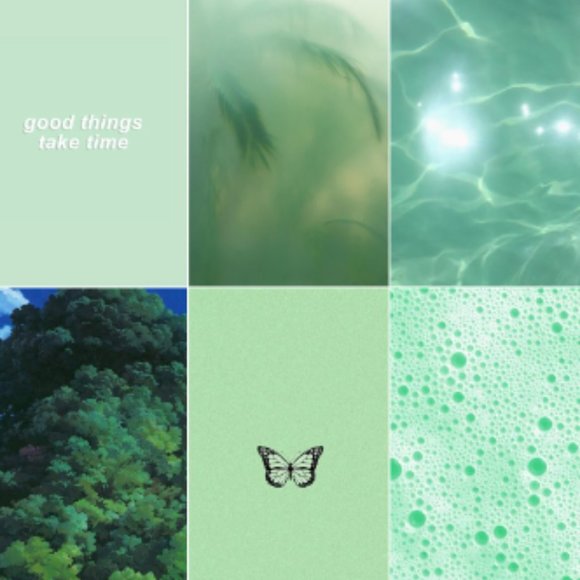 Cute green wallpaper - Picture 1 of 1